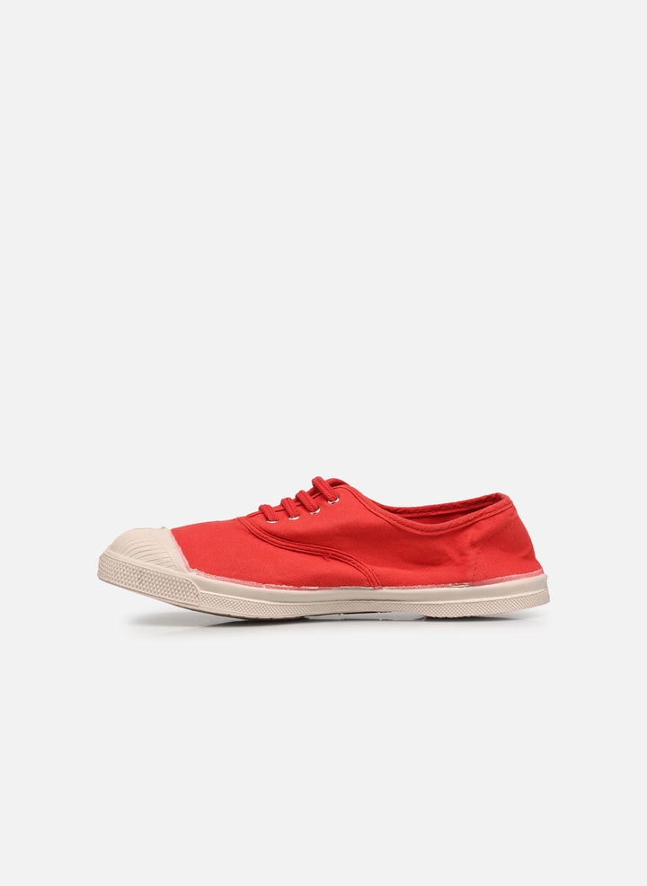 Tennis Lacets Femme Rouge