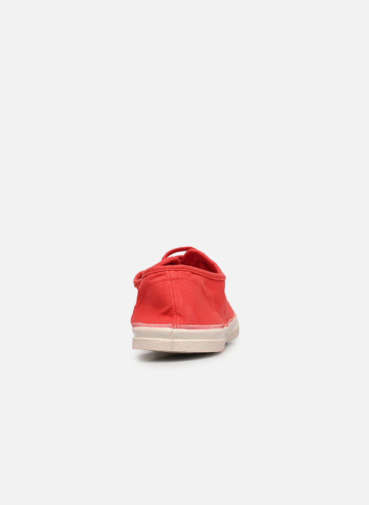 Tennis Lacets Femme Rouge