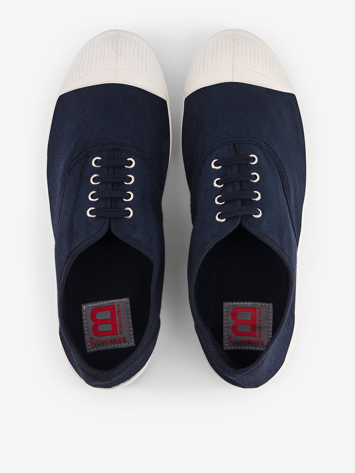 Tennis Lacets Femme Marine