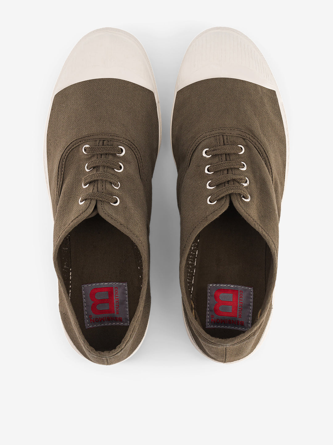 Tennis Lacets Homme Kaki