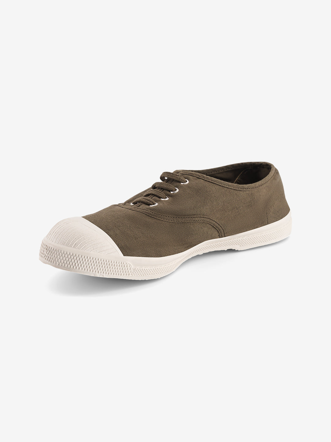 Tennis Lacets Femme Kaki