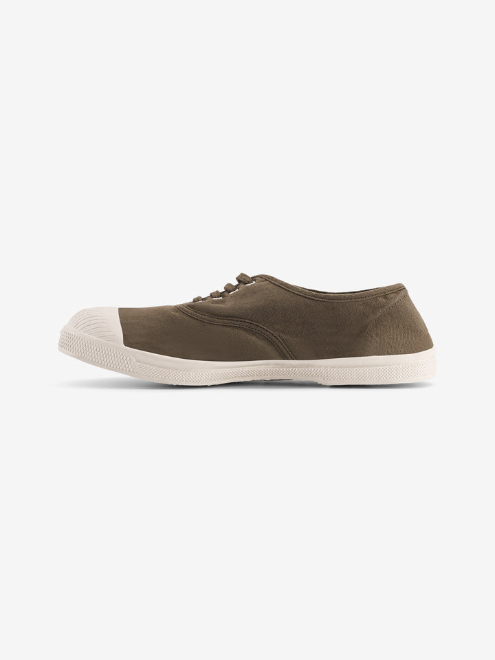 Tennis Lacets Homme Kaki