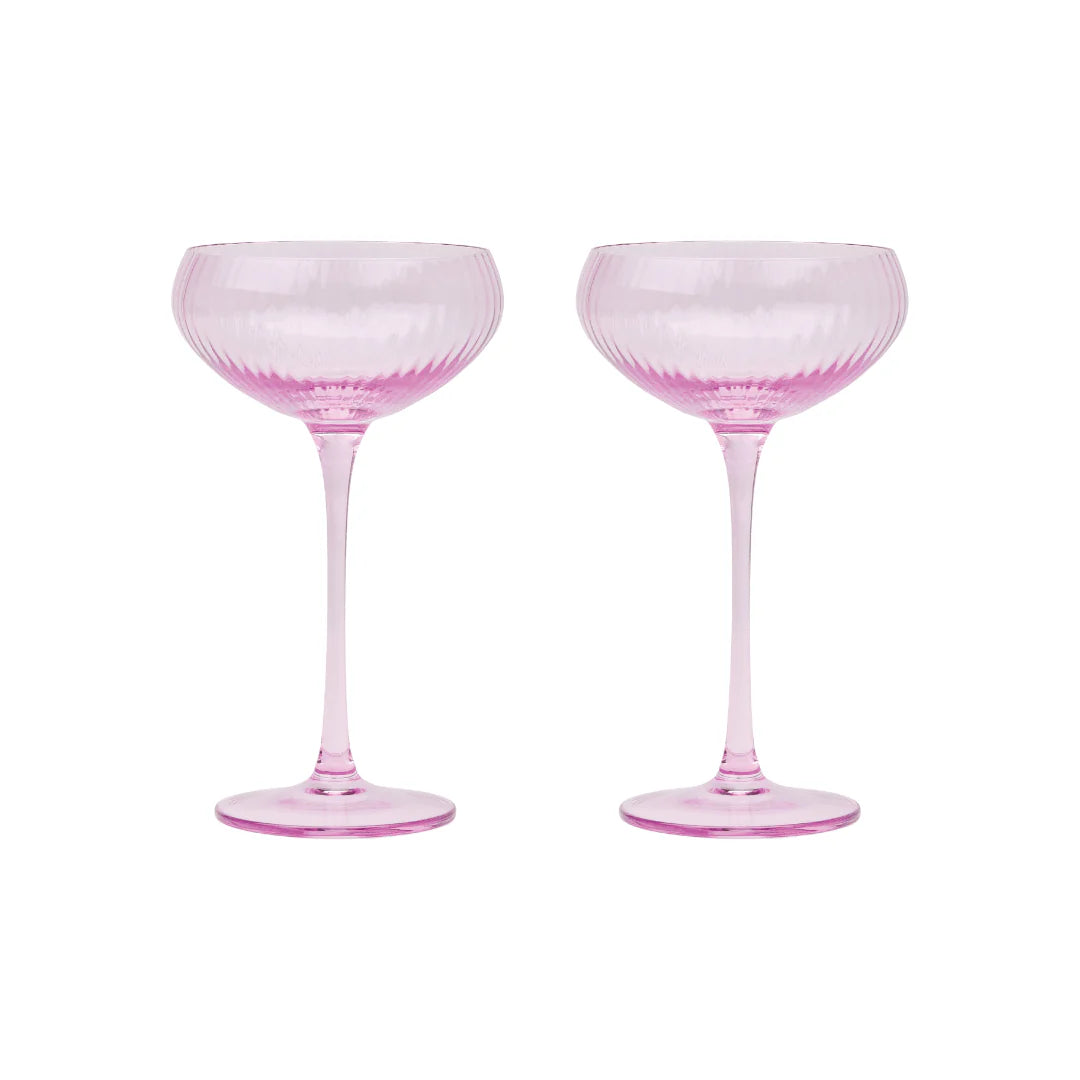 The Lou Coupe Glass - Set Of 2 Lilac