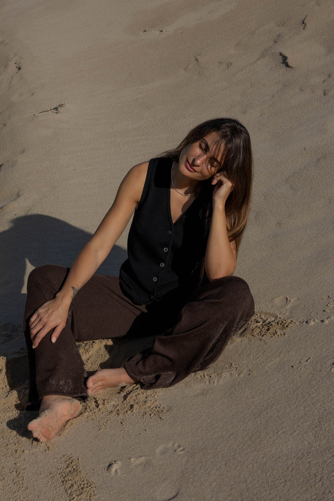 Pantalon Large Bene 100 % Mérinos