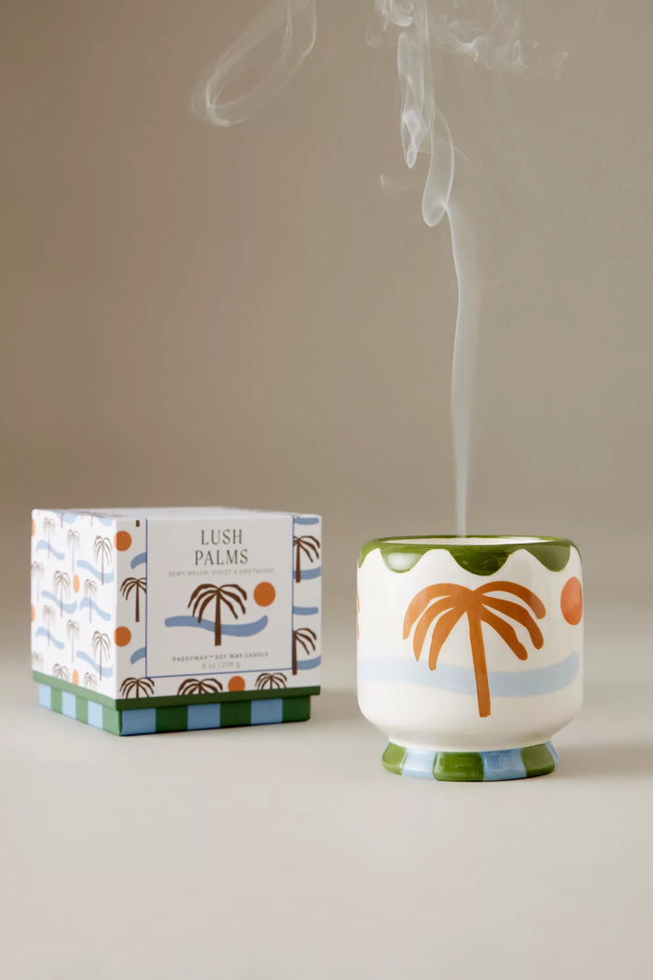 A Dopo – Bougie en céramique “Lush Palms”