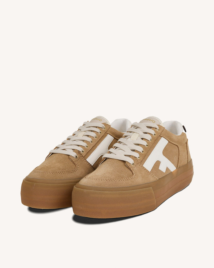 Basket Walnut Platform Suède