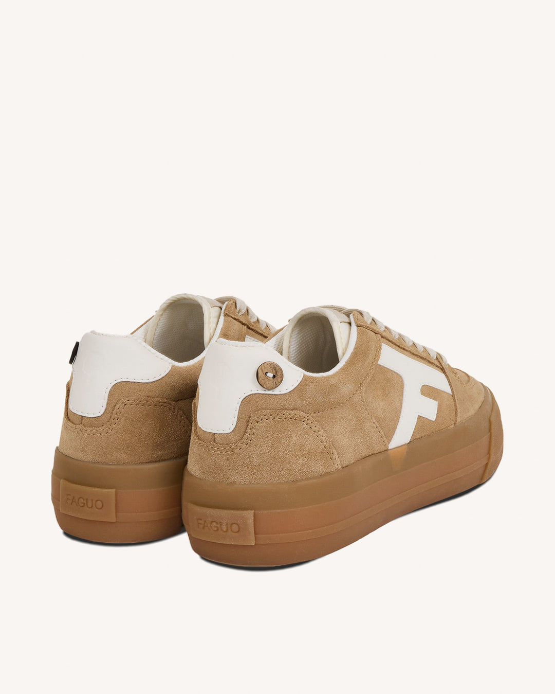 Basket Walnut Platform Suède