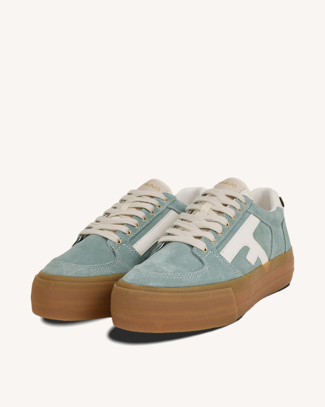 Basket Walnut Platform Suède