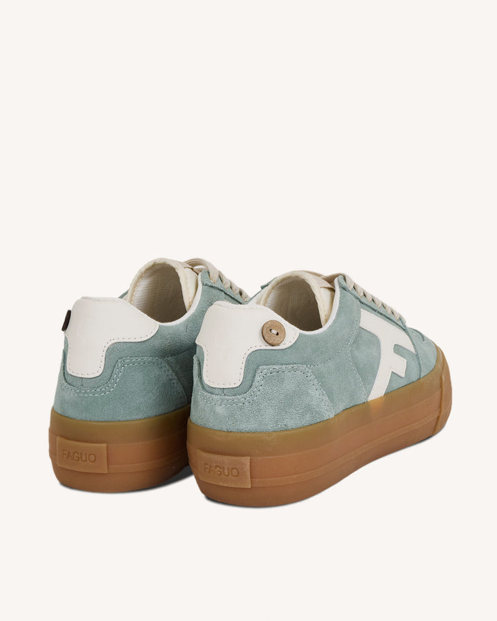 Basket Walnut Platform Suède