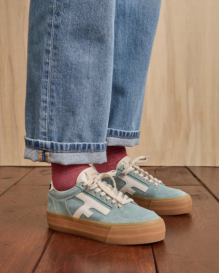 Basket Walnut Platform Suède