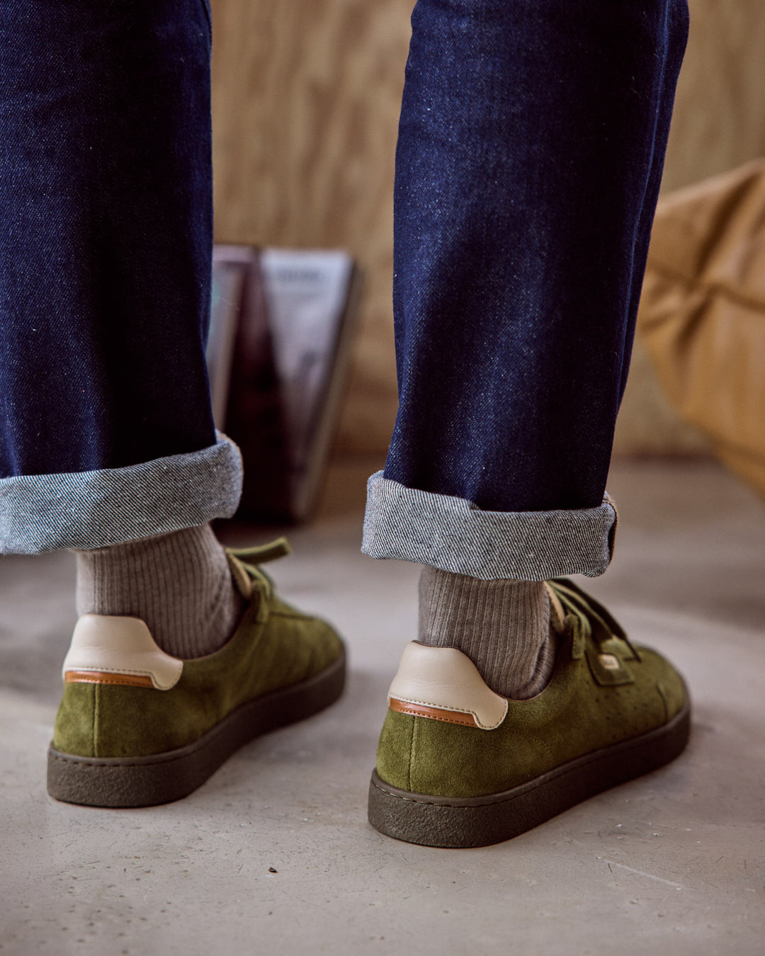 Basket Suède Lumbo Kaki