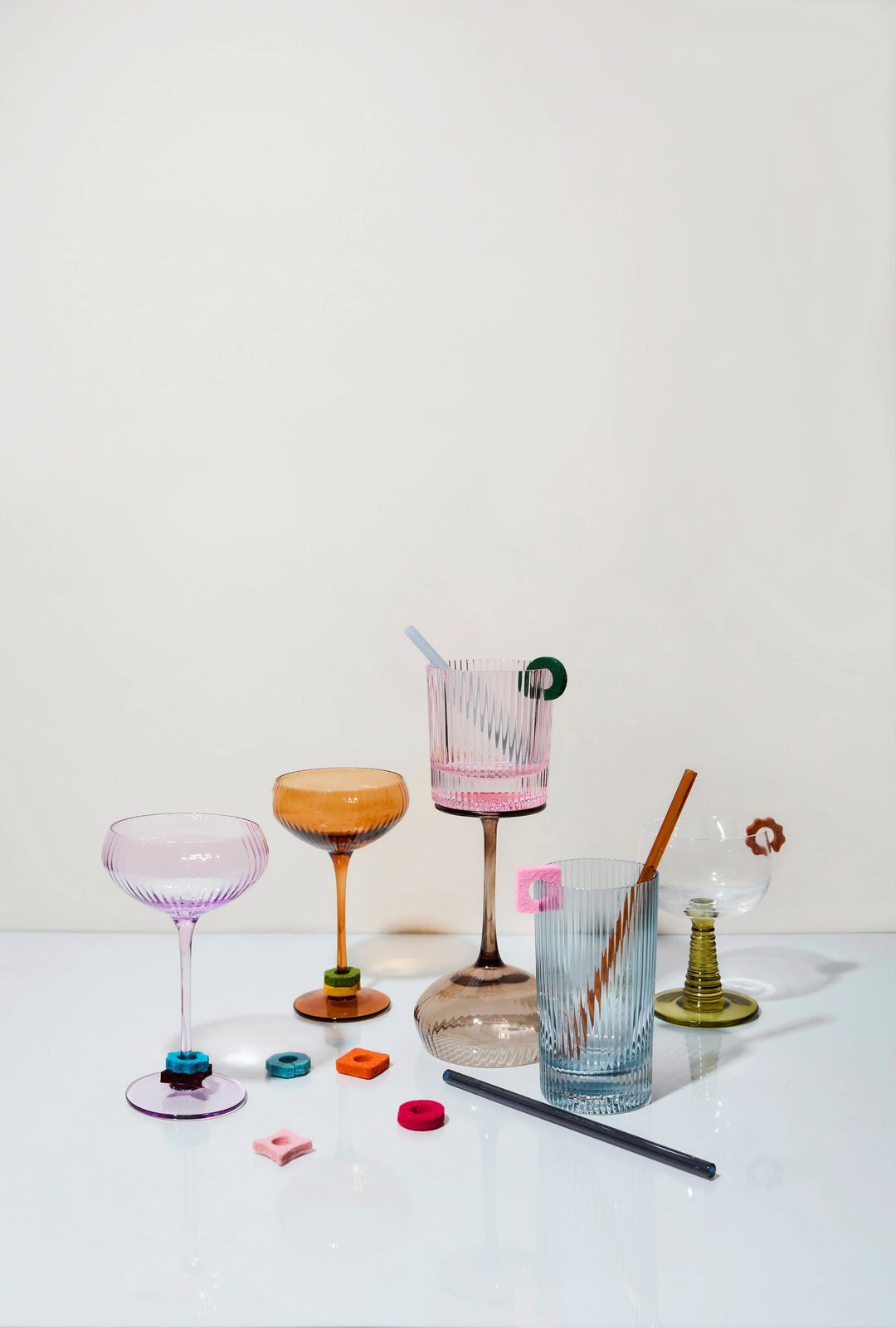 Les Link – Étiquettes en feutre pour verres