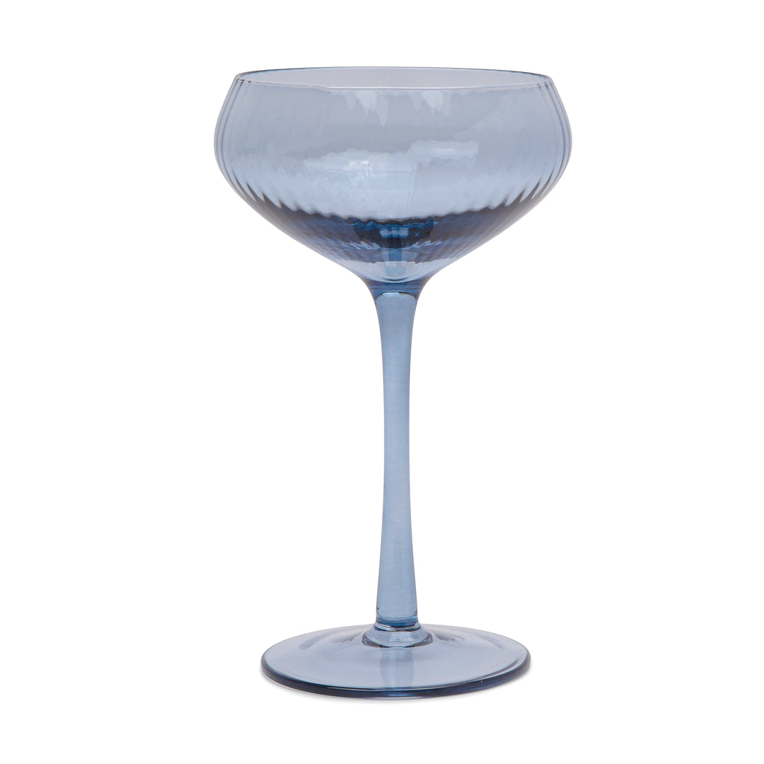 The Lou Coupe Glass - Set Of 2 Blue