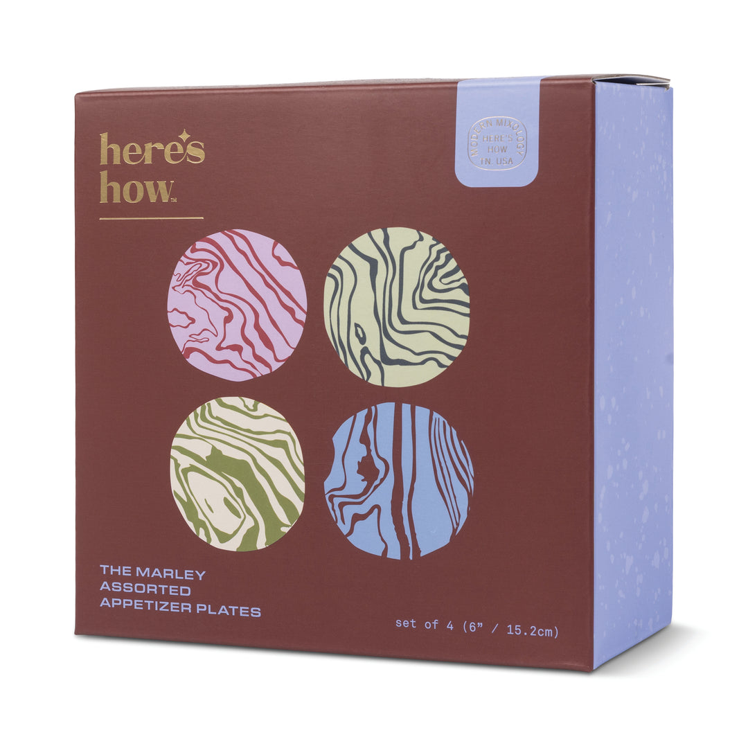 The Marley - Lot de 4 assiettes apéritives