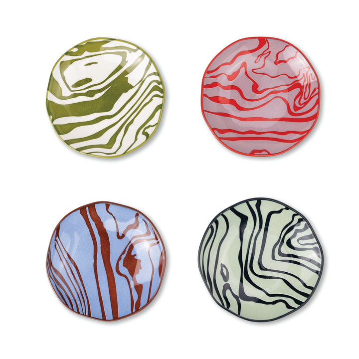 The Marley - Lot de 4 assiettes apéritives