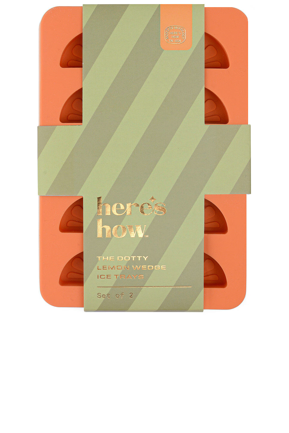 The Dotty Citrus Wedge Ice Trays - Set of 2