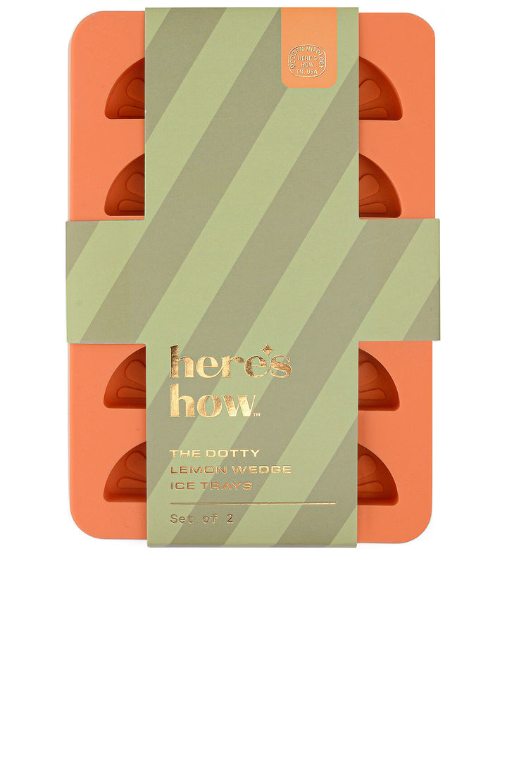 The Dotty Citrus Wedge Ice Trays - Set of 2