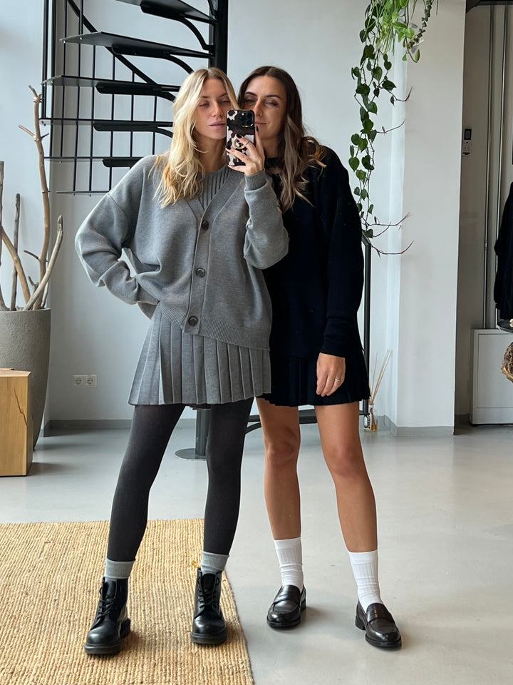 Mini-jupe Piccolo plissée 100 % mérinos