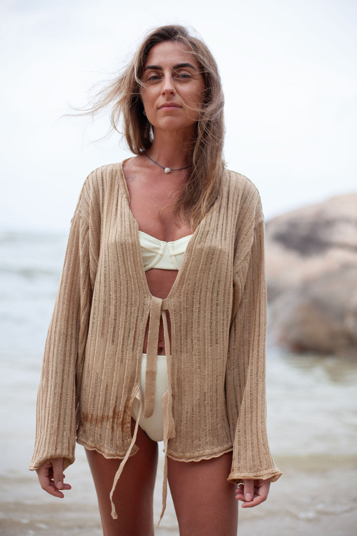 Cardigan en lin Sole
