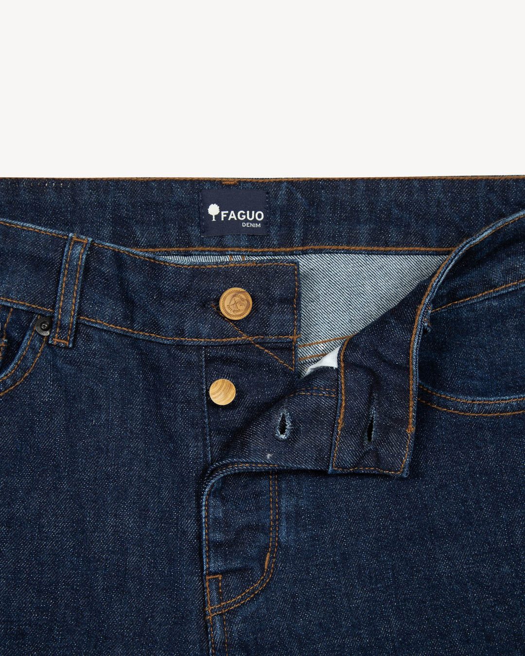 Pantalon Slim En Denim Tissé