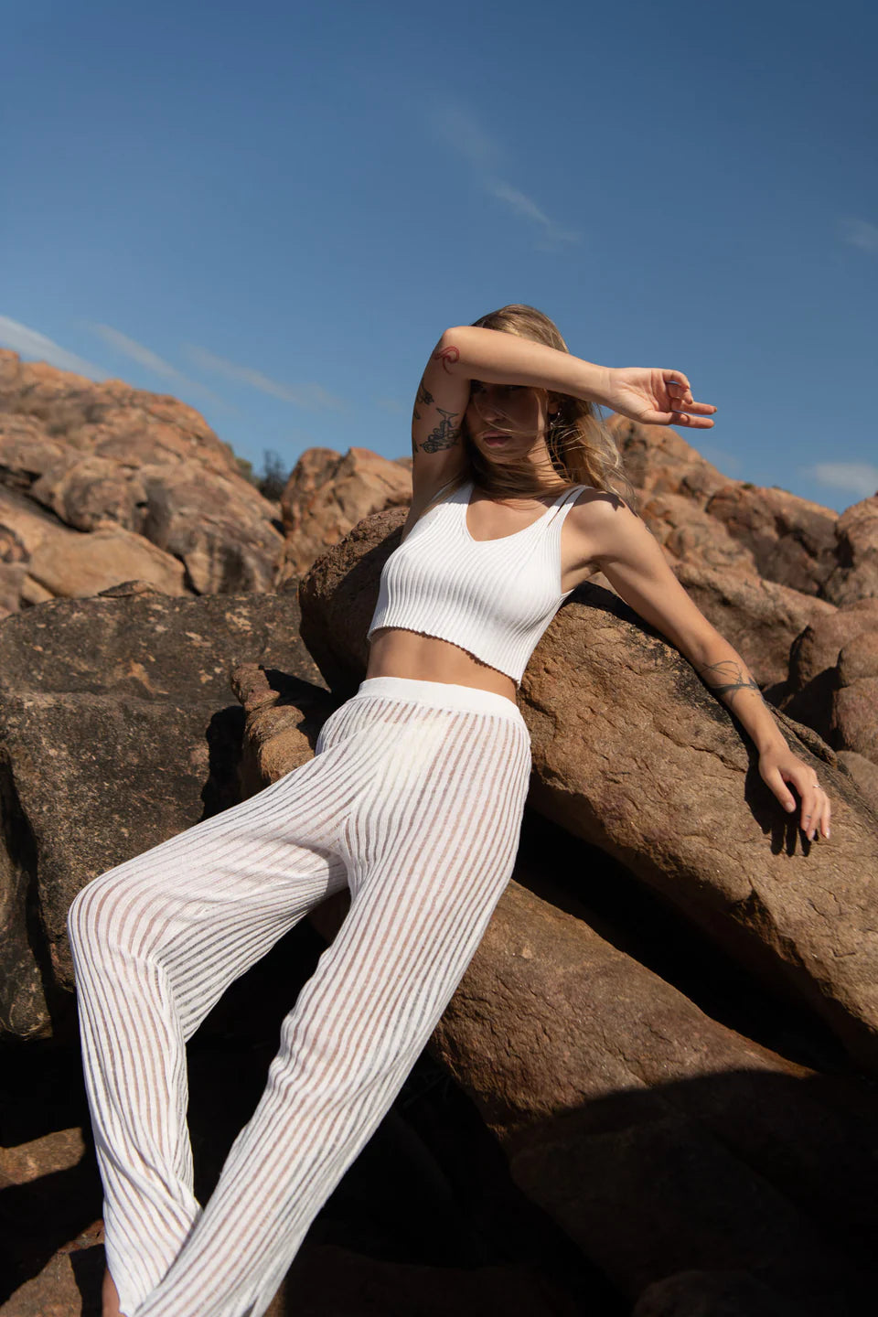 Pantalon en lin Sole