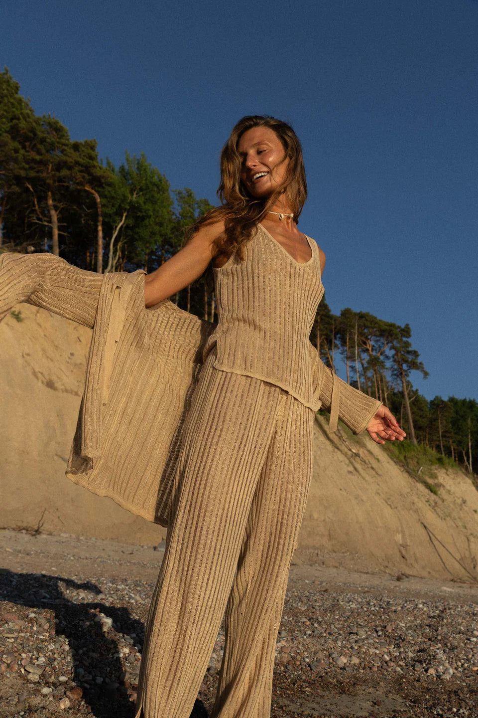 Cardigan en lin Sole