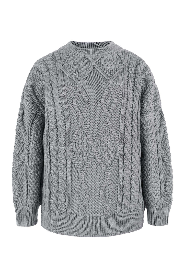 Pull Nonna  100 % Mérinos en maille torsadée