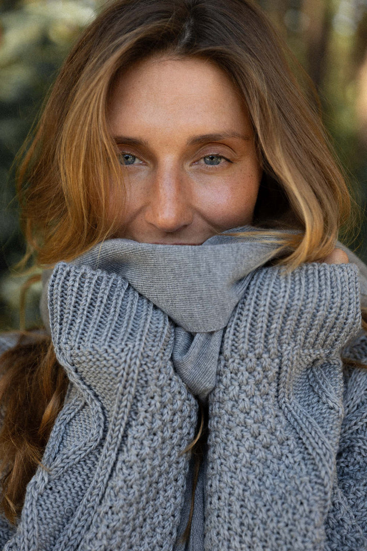 Pull Nonna  100 % Mérinos en maille torsadée