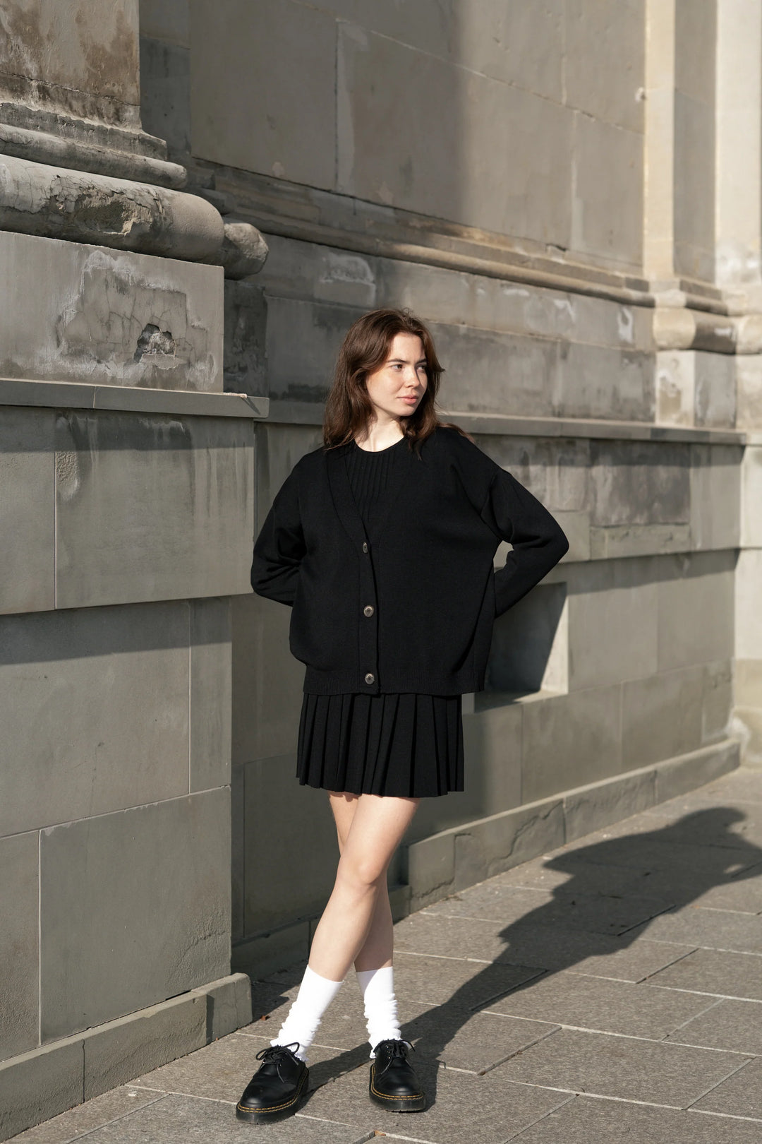 Mini-jupe Piccolo plissée 100 % mérinos