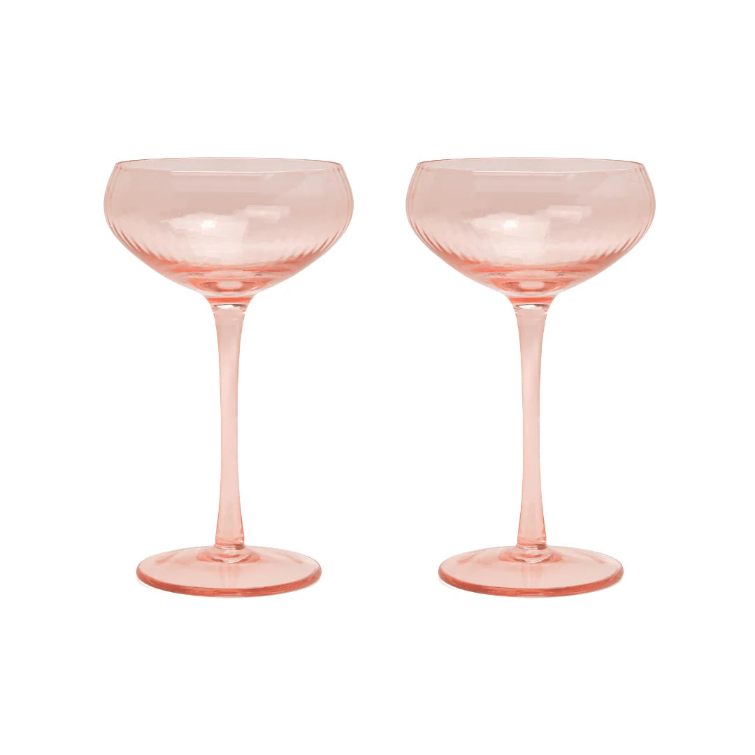 The Lou Coupe Glass - Set Of 2 Blush