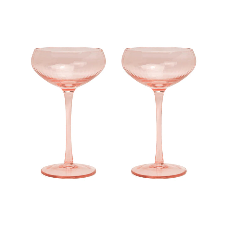 The Lou Coupe Glass - Set Of 2 Blush
