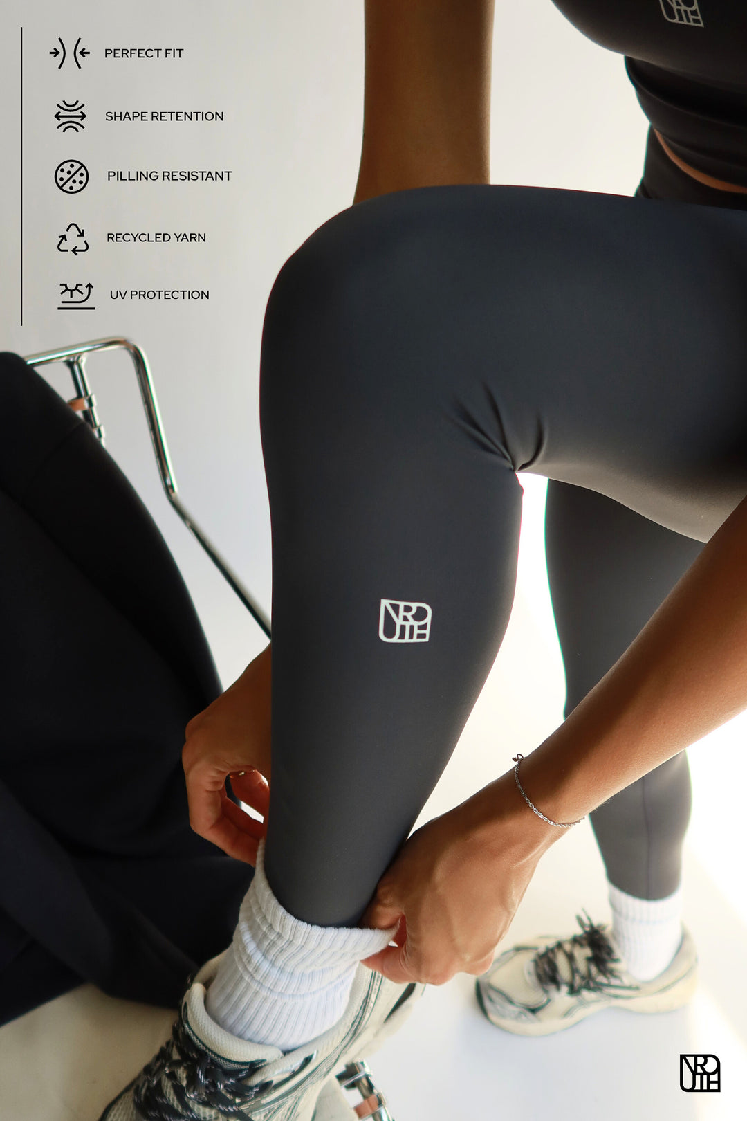 Legging de sport, taille haute