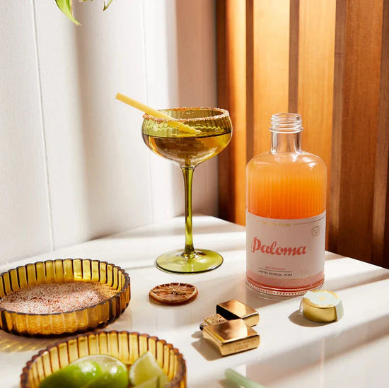 The Lou Coupe Glass - Set Of 2 Olive