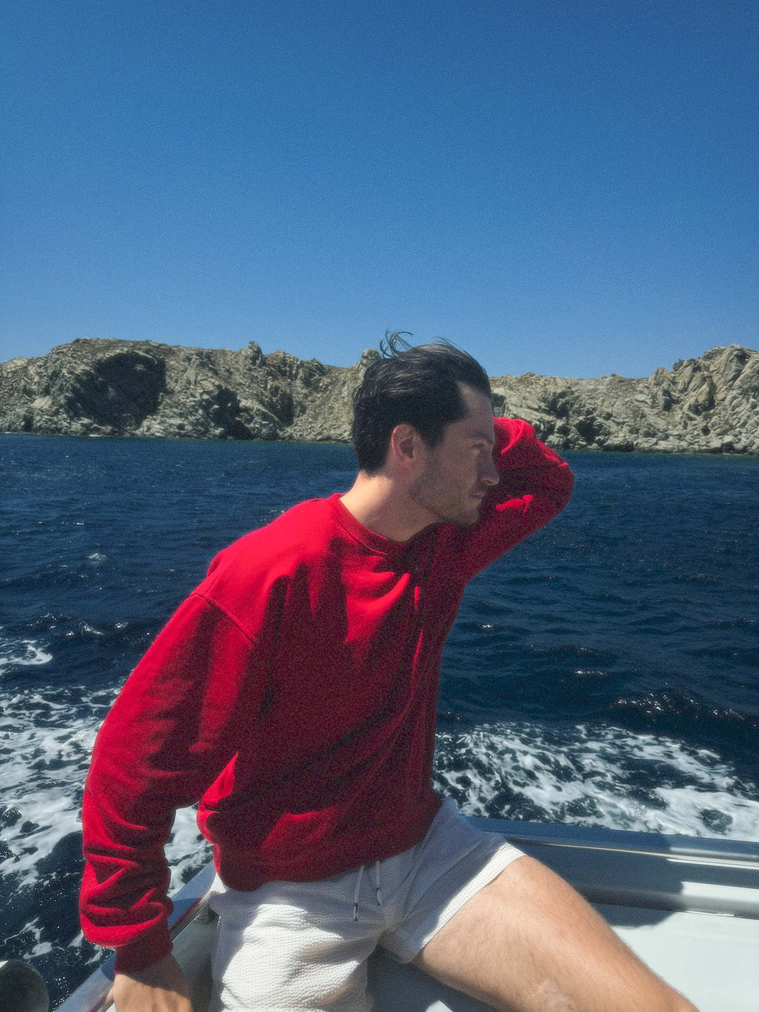 Sweat-shirt oversize signature