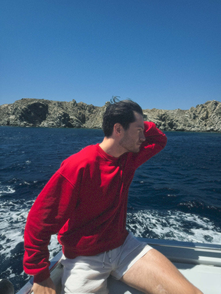 Sweat-shirt oversize signature