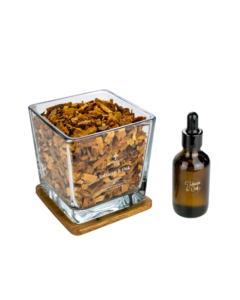 Parfum d’intérieur au bois et recharge 50ml