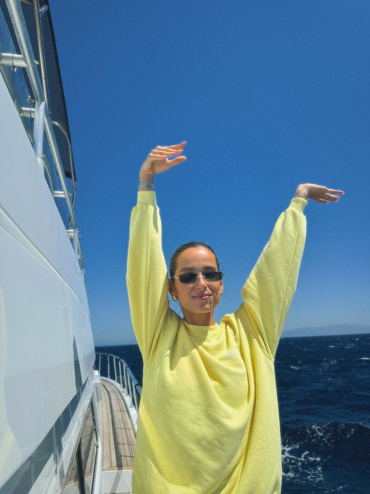 Sweat-shirt oversize signature