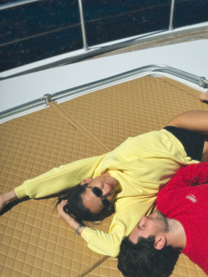 Sweat-shirt oversize signature